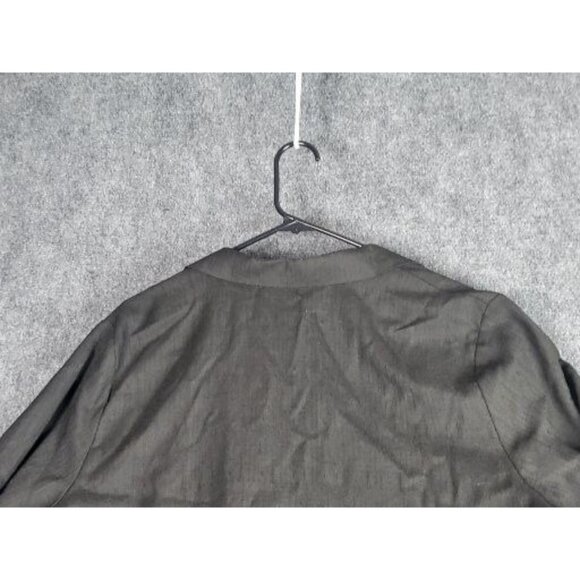 Vintage Joanna Petite Blazer Black Women Sz L Gold Button Office 90s Workwear‎ - Picture 9 of 10